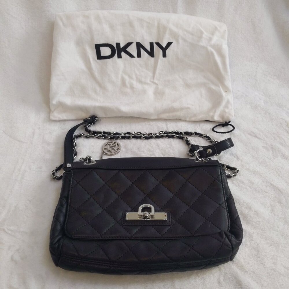 DKNY Quilted Black Crossbody